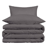 1000 Thread Count Cotton Blend Solid 3 Piece Duvet Cover Set